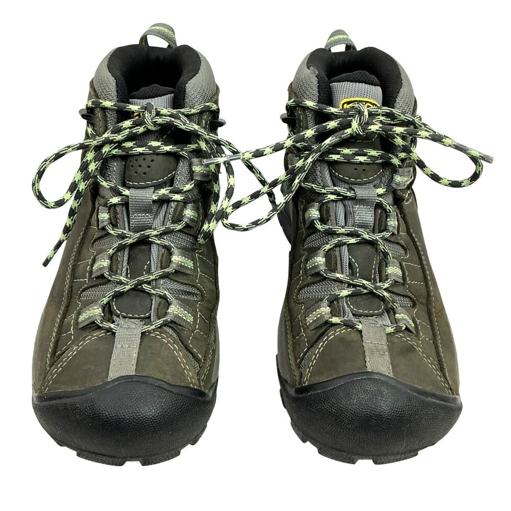 Keen Targhee ll Mid Waterproof Leather Mesh Hiking Boots Womens 7 Raven/ Opaline - Picture 6 of 12